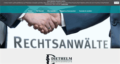 Desktop Screenshot of kanzlei-diethelm.de